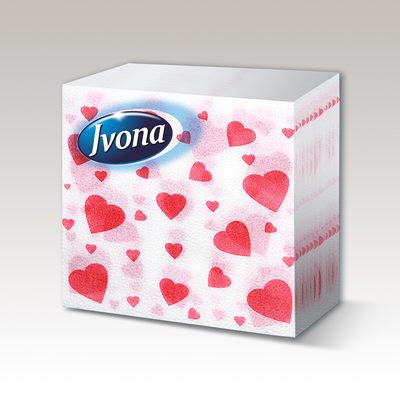 Салфетки Ivona Сърца 33x33